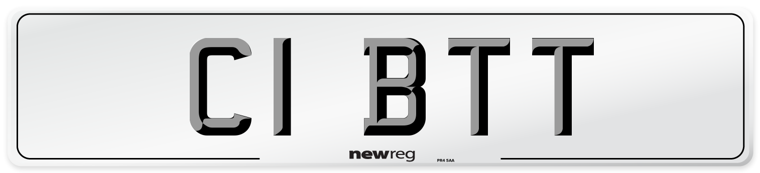 C1 BTT Number Plate from New Reg